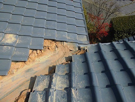 加古川市 谷板金修理 下地の処理