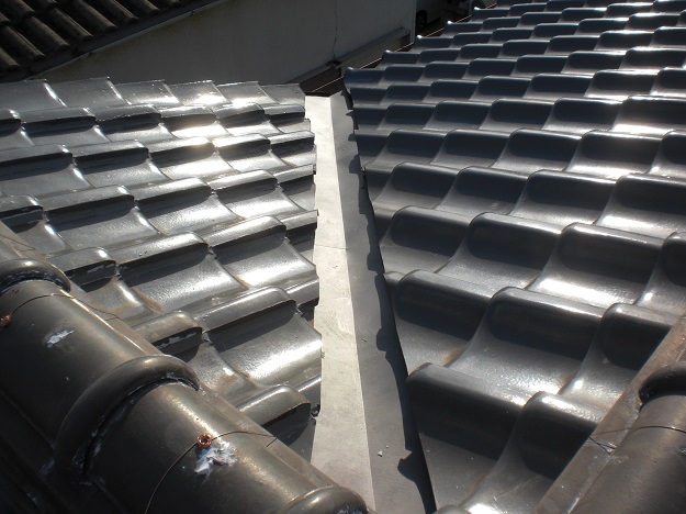 明石市　谷周辺　瓦　復旧