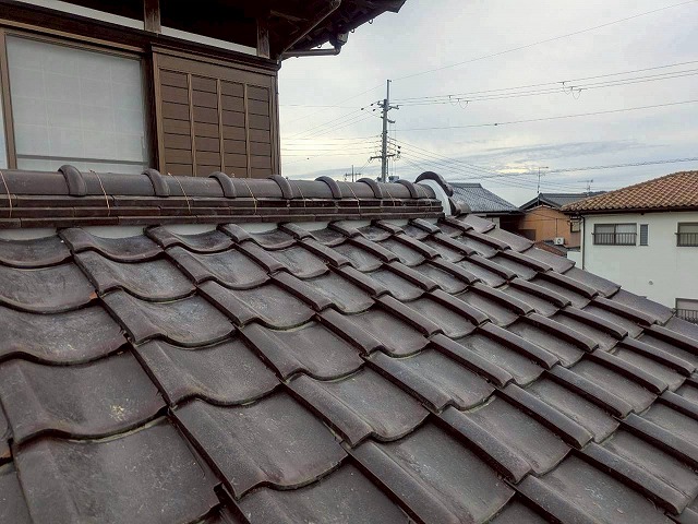 加西市　漆喰が綺麗に塗られた屋根