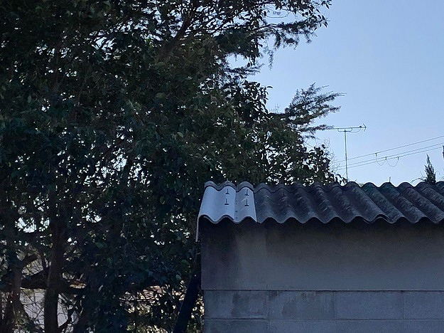 姫路市　工場離れの平屋倉庫スレート差し替え