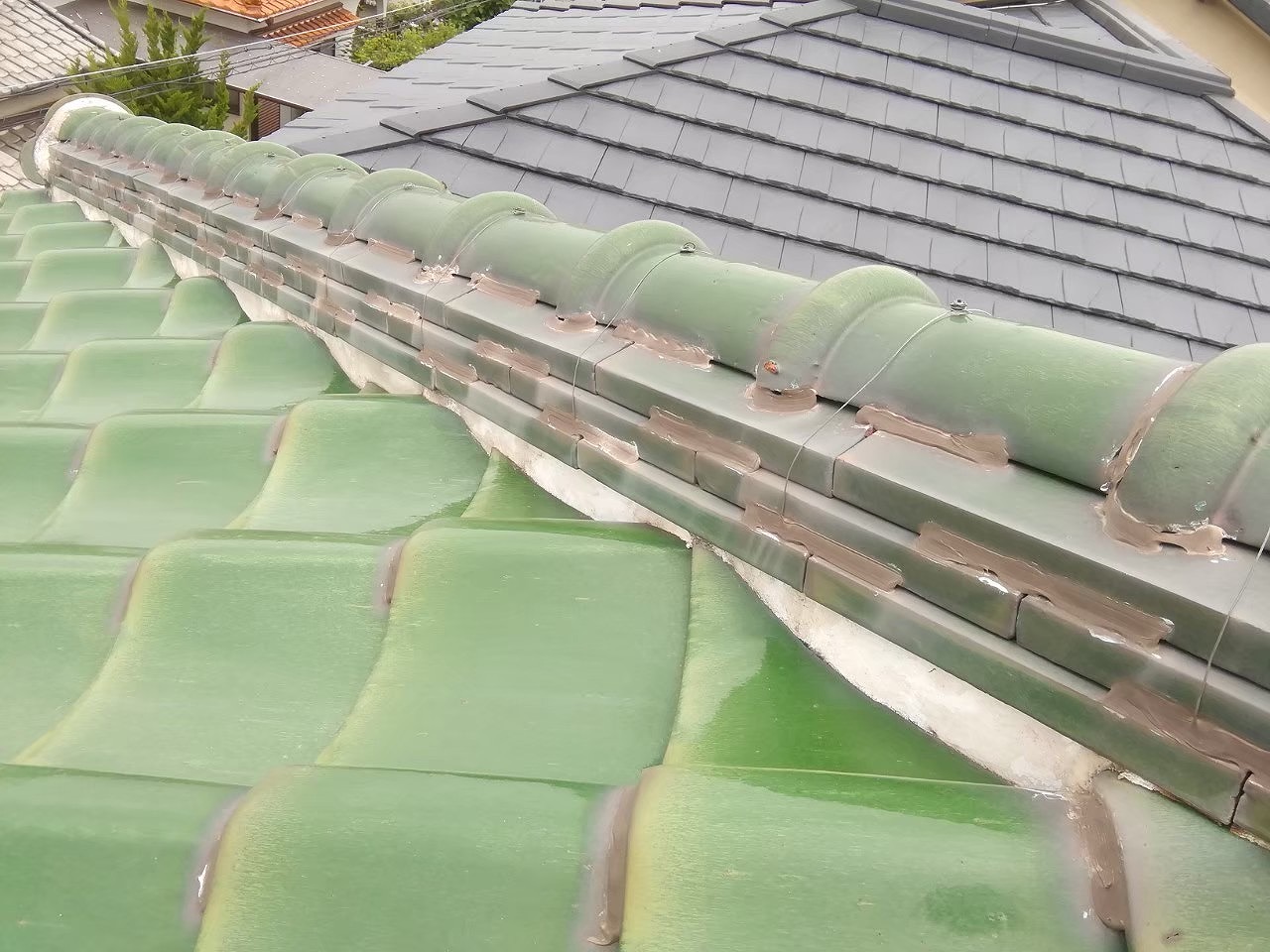 和瓦　ウグイス色