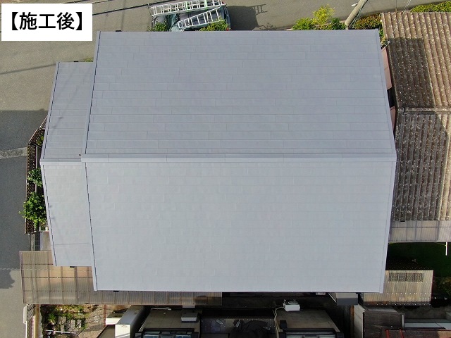 姫路市 金属屋根を使用しカバー工事を行った屋根