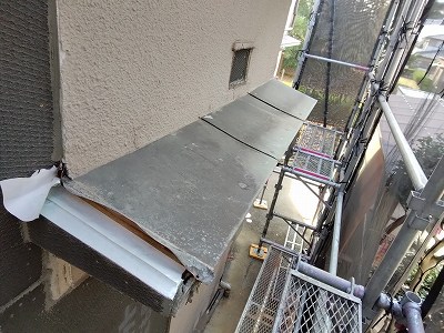 加古郡播磨町　シングル屋根　ケラバ　板金