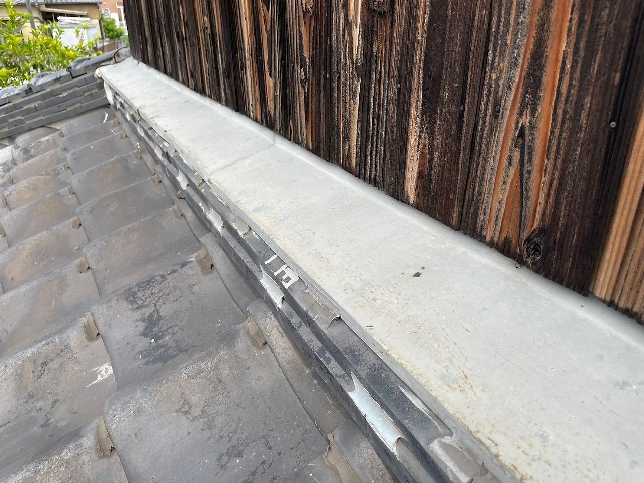 高砂市　雨押え板金　雹のかた