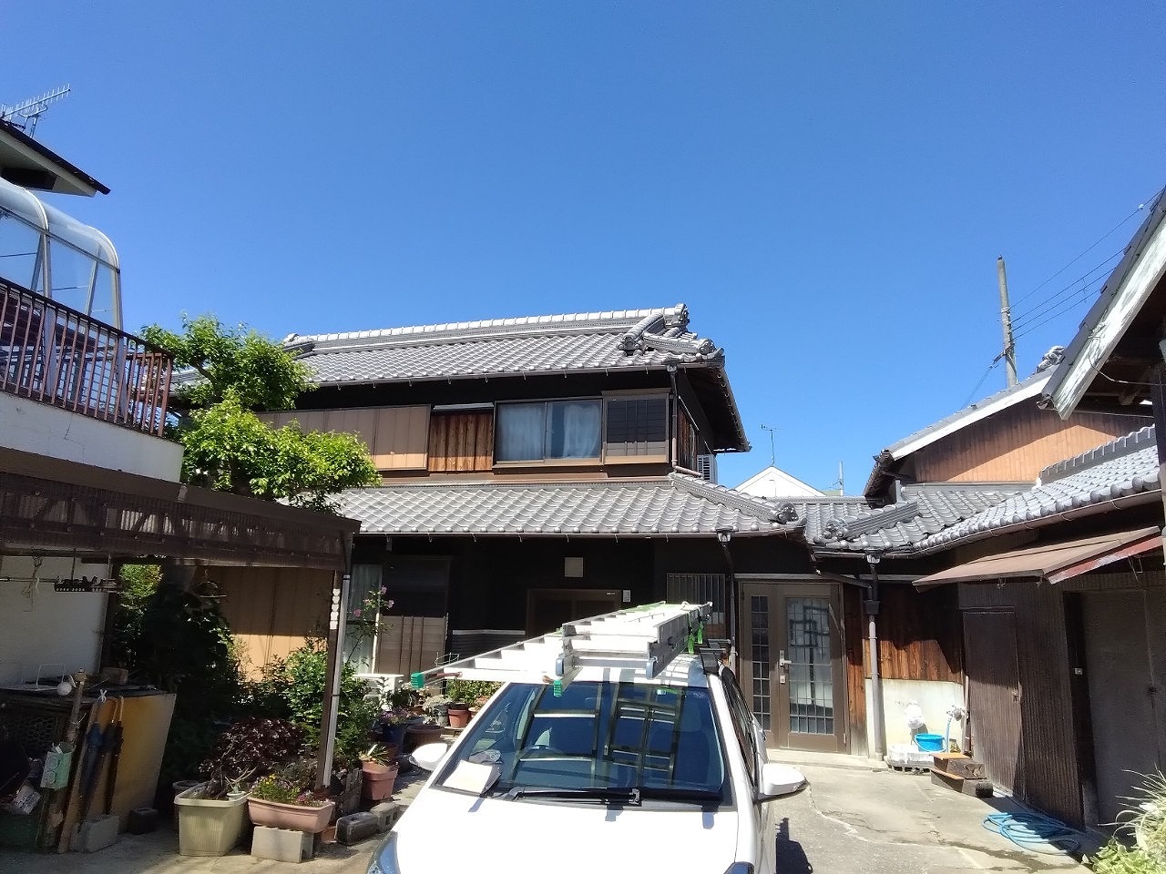 高砂市　雹災害　日本家屋
