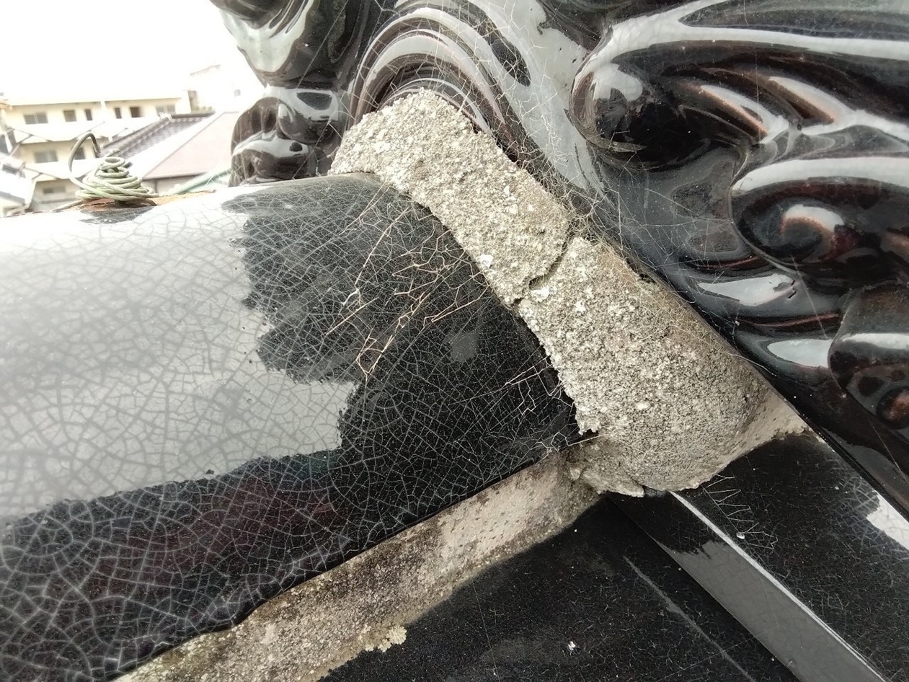 明石市　役物漆喰ひび