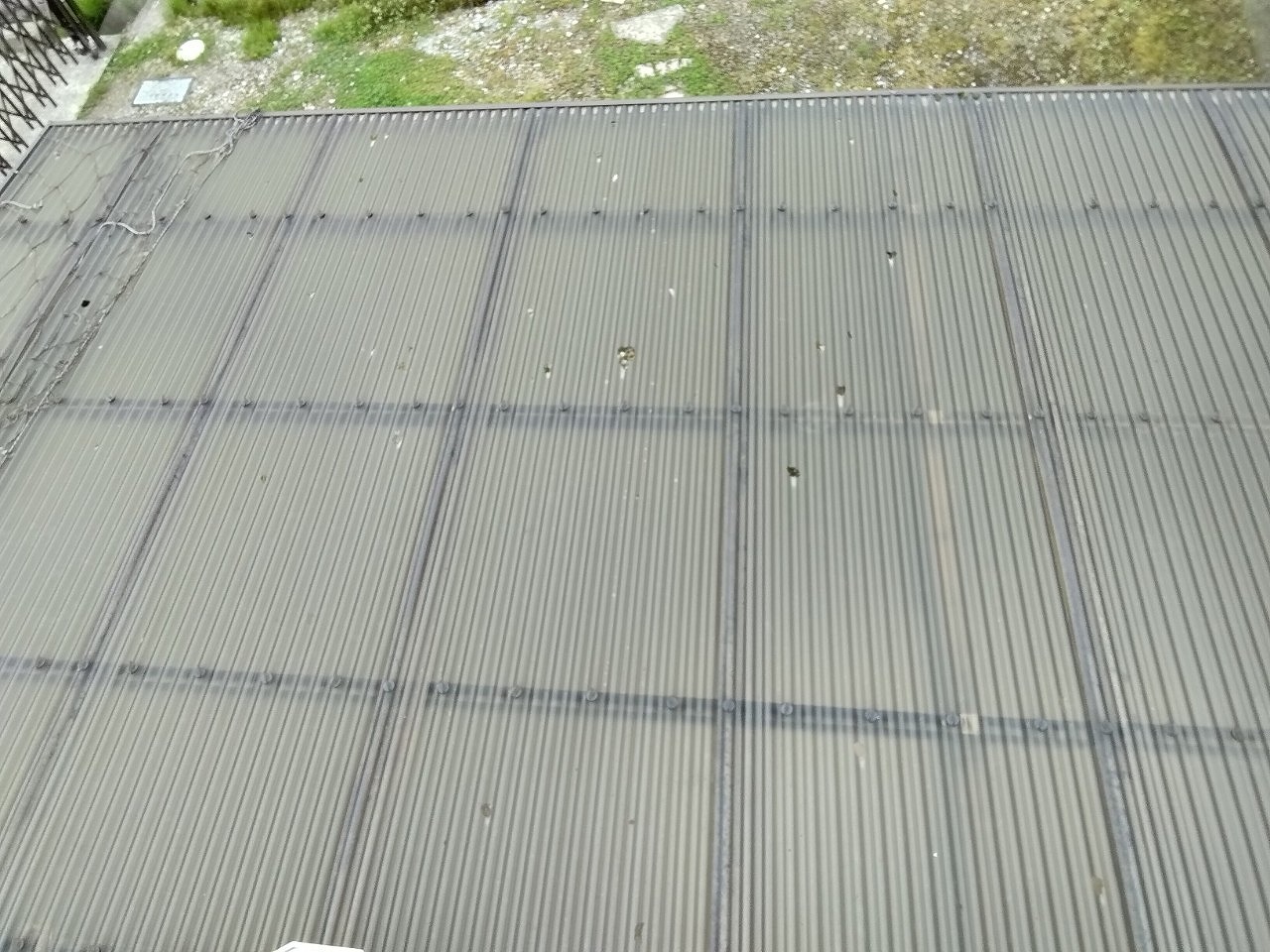 加古郡稲美町　波板ポリカ　雹害