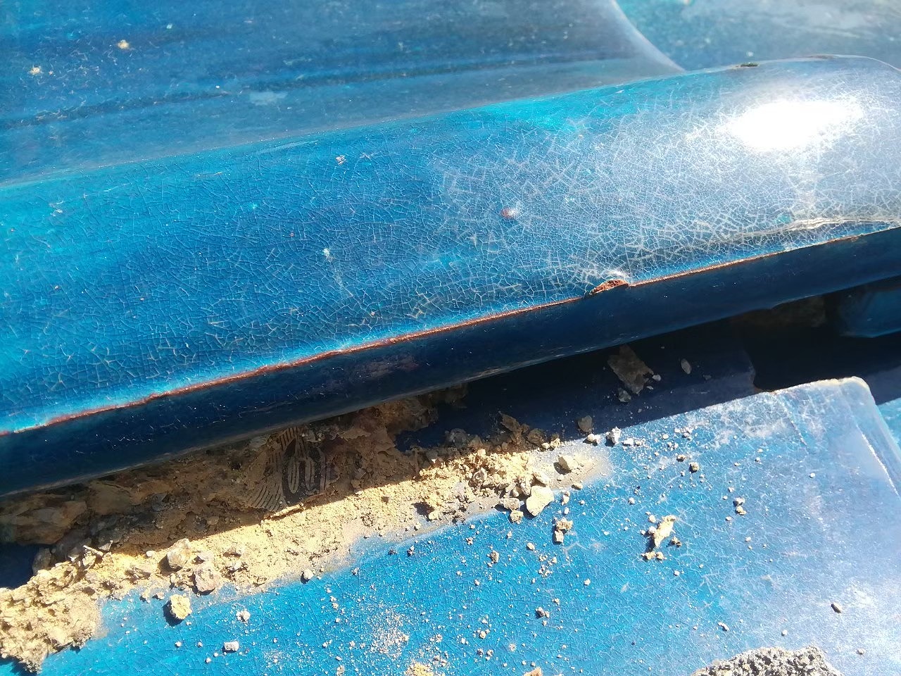 地瓦から葺き土