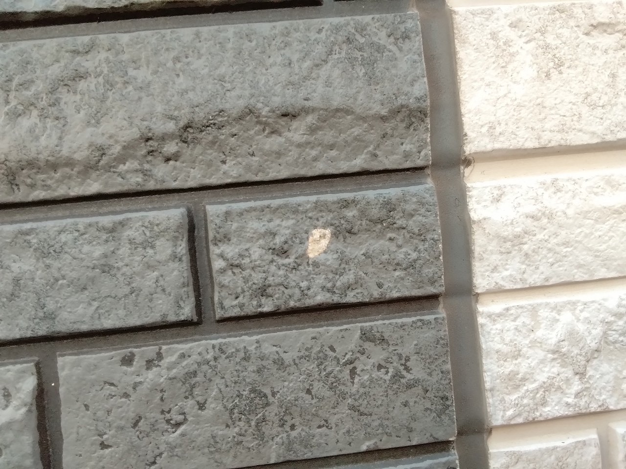 加古川市　雹でサイディングに欠け