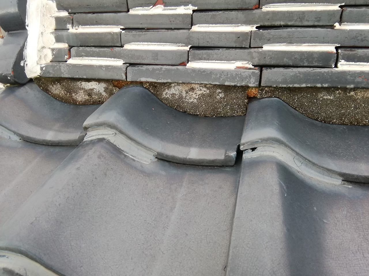 面戸漆喰(しっくい)腐食