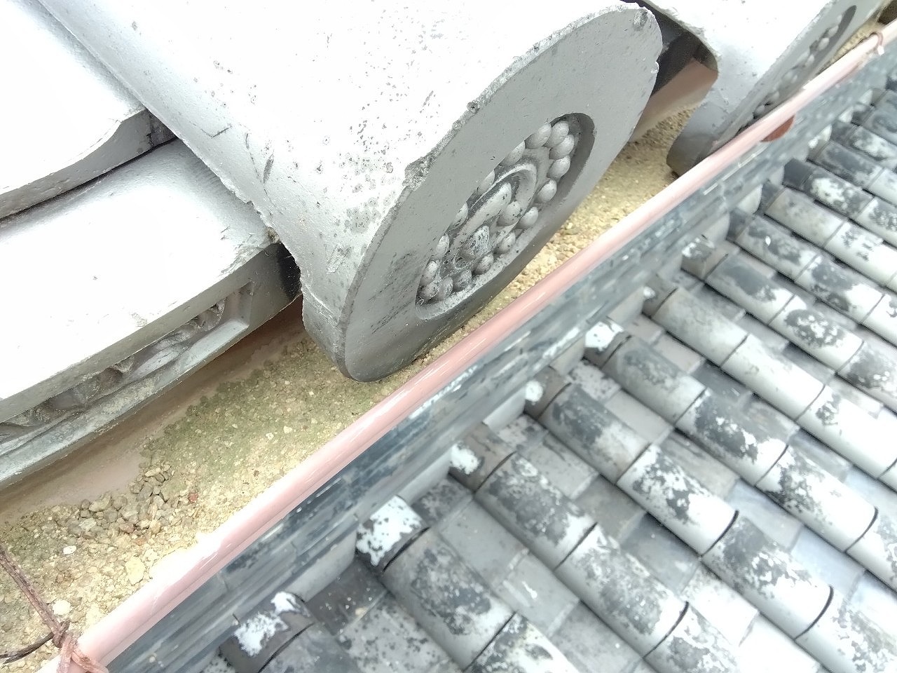 加古川市　半丸軒樋が勾配不良