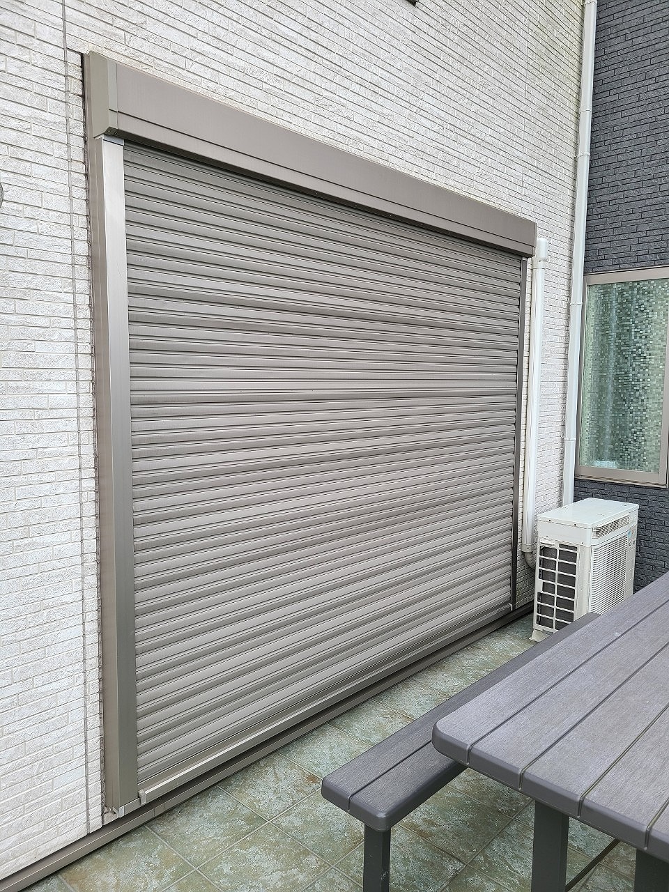 加古川市　シャッター歪み