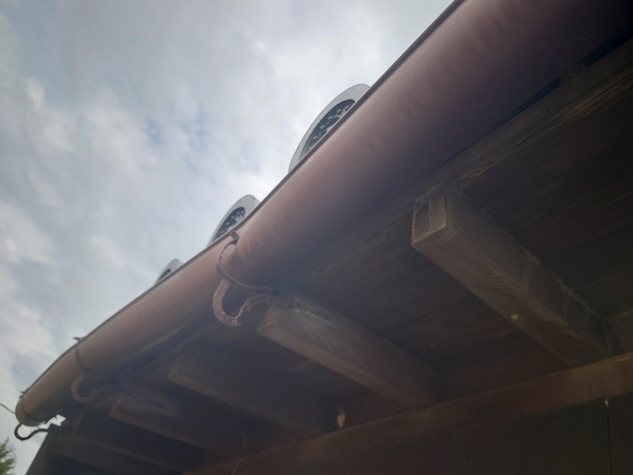 加古川市　軒樋(半丸)ヘコミ