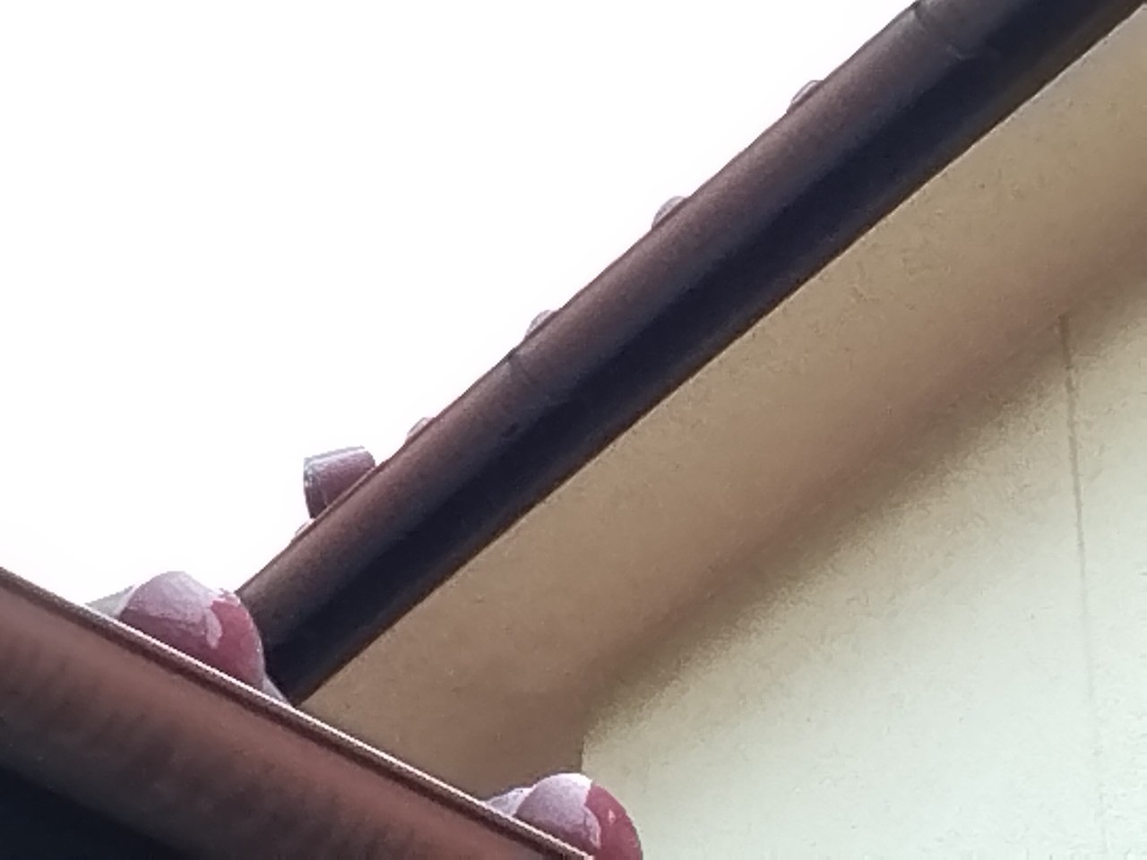 加古川市　雹害で軒どいにひび割れ