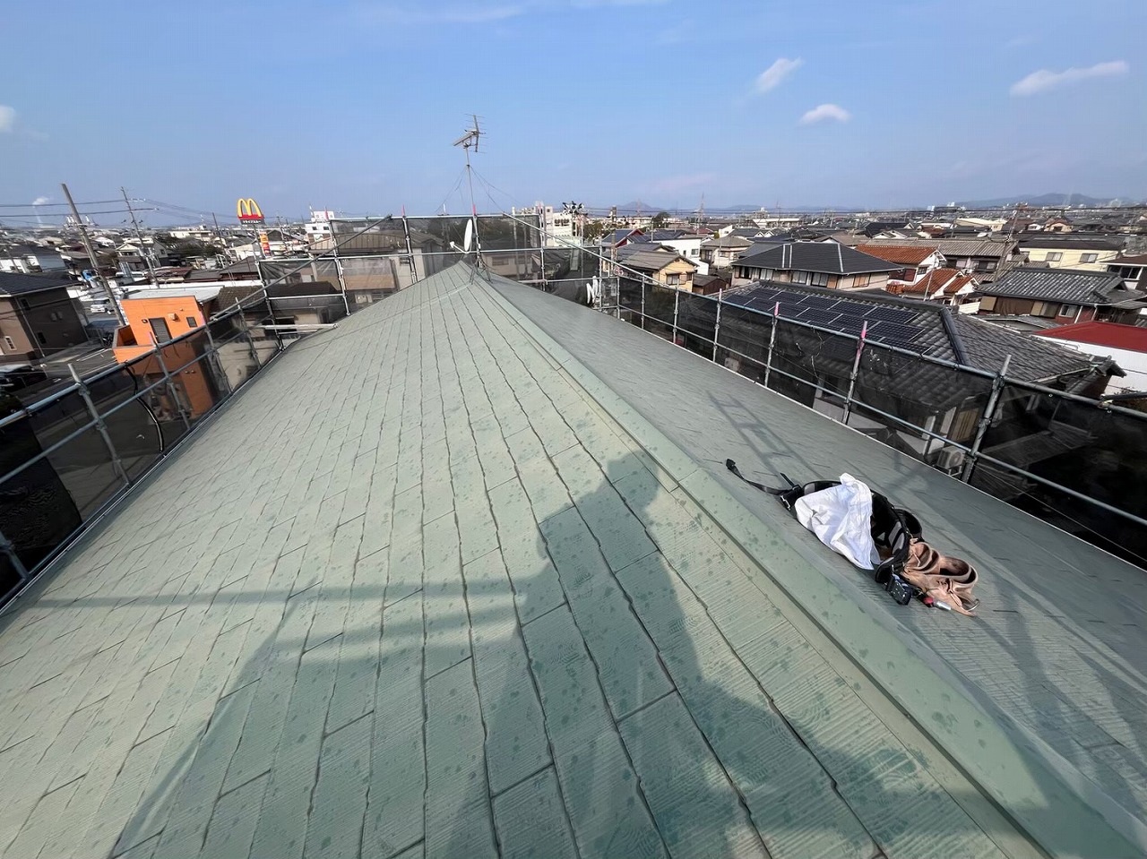 雹被害に遭ったカラーベスト