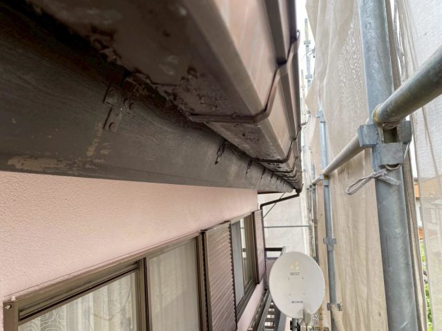 加古川市　雨漏り　施工前　集中豪雨
