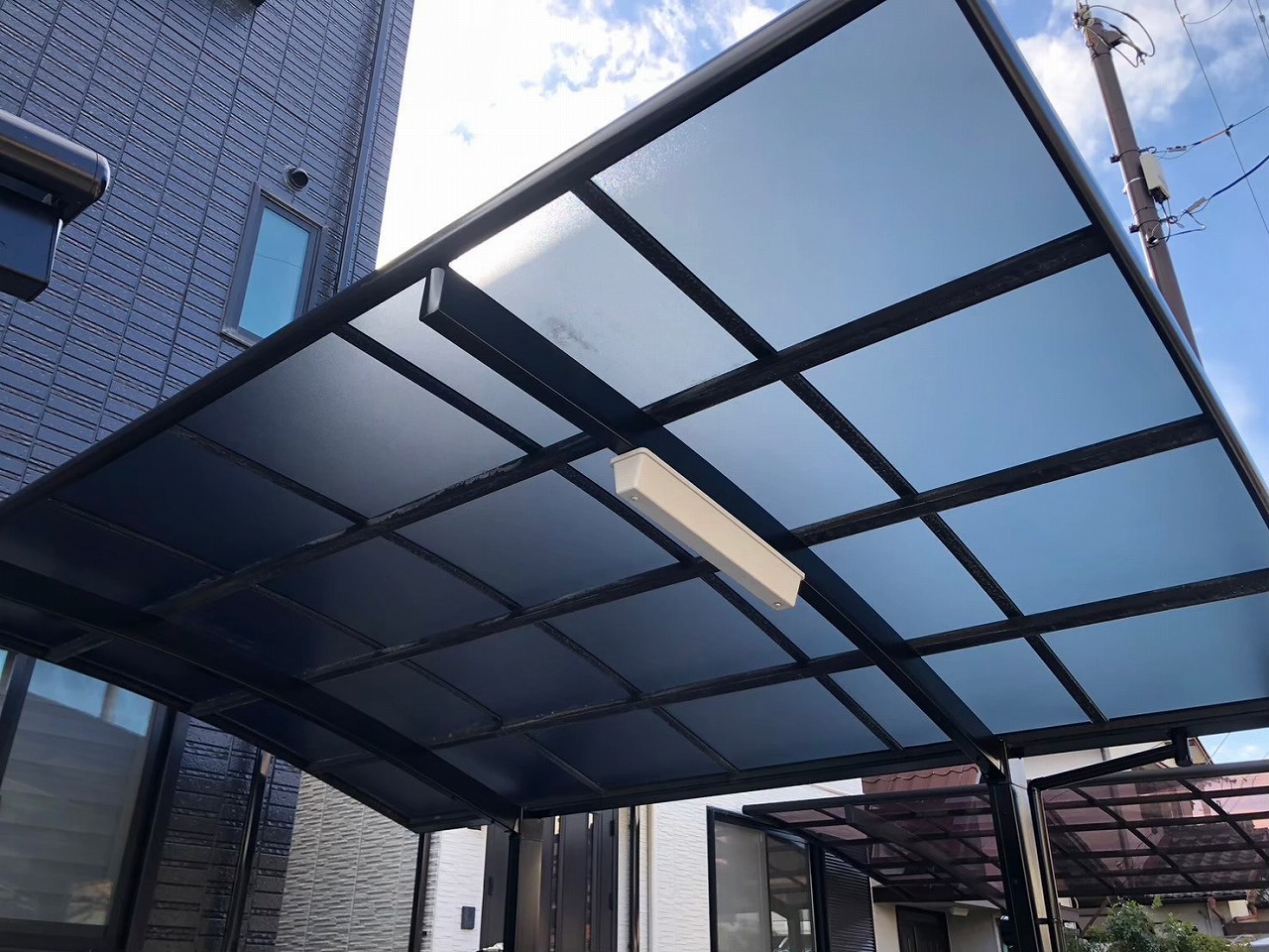 エクステリア　カーポート屋根　ポリカーボネート
