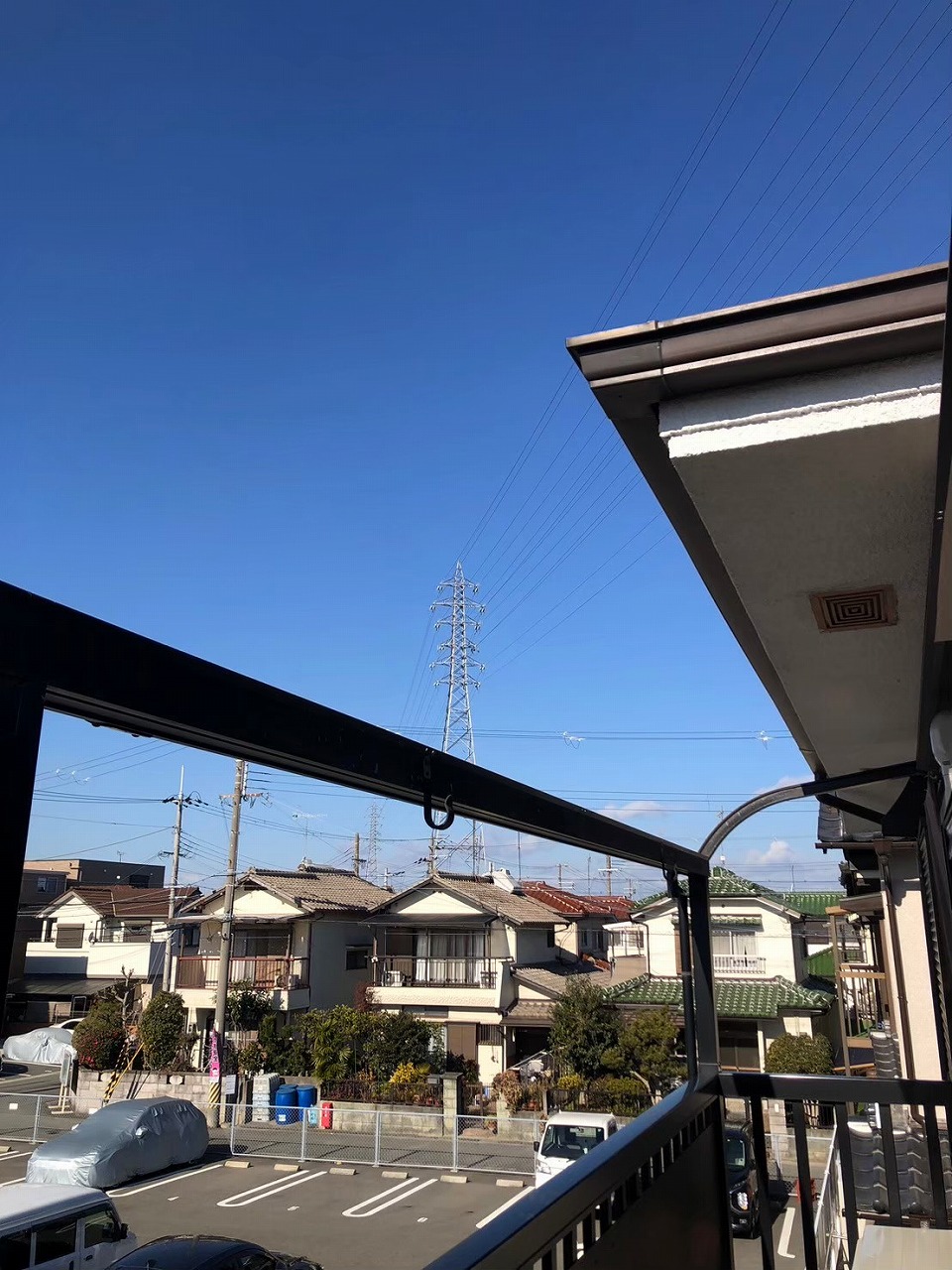 ベランダ既存ポリカ撤去