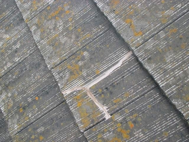 三木市　セメント瓦　コーキング