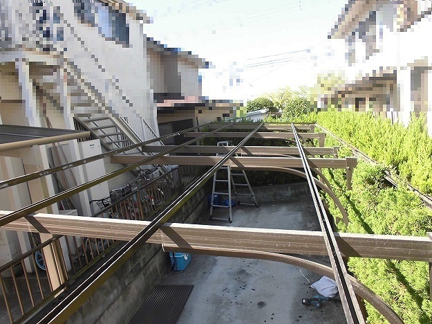 加古川市、波板　撤去