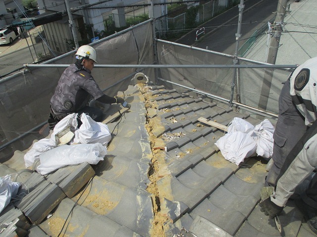 加古郡播磨町　棟撤去