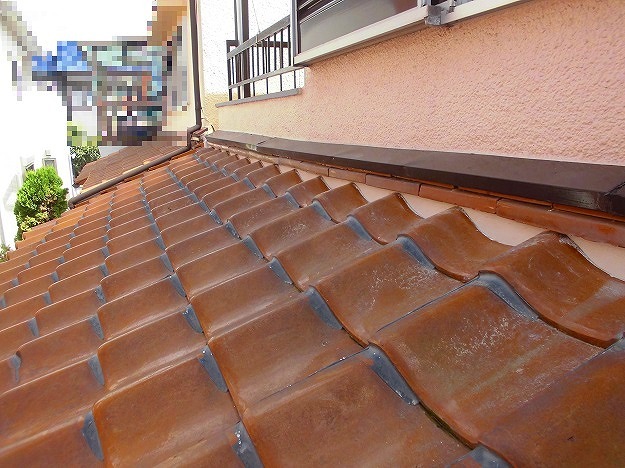 加西市　屋根補修漆喰工事　役物部分の丁寧な施工