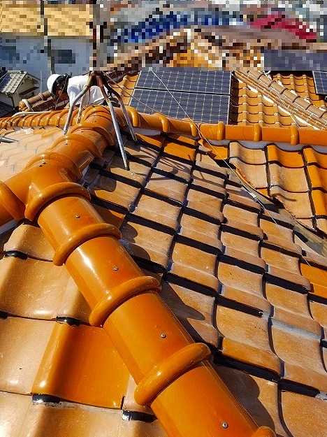 加西市　雨漏り修理棟積み替え　棟の仕上がり