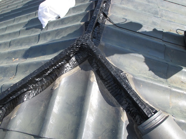 姫路　棟取り直し　既存棟の解体・撤去　面戸シート