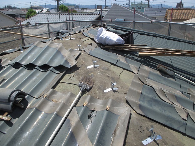 姫路　棟取り直し　既存棟の解体・撤去