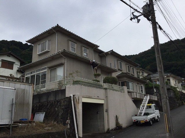 姫路市 雨漏り修理 谷板金交換 外観
