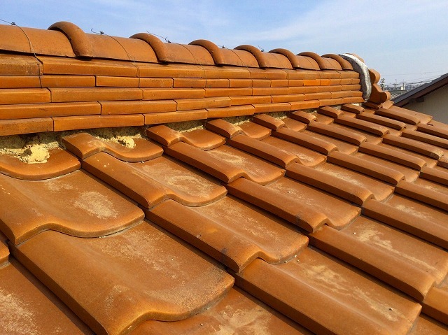 小野市　施工前　のし瓦