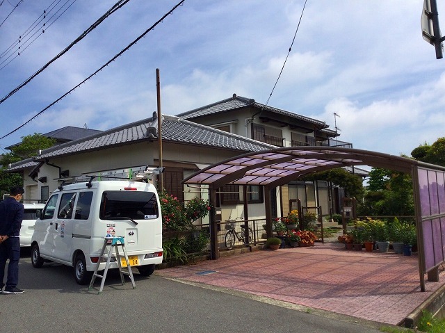 小野市　屋根補修　全景