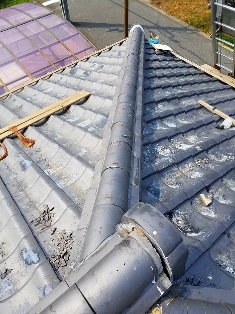 施工事例（小野市、屋根補修、雨漏り修理、隅棟積み直し）_250802_4