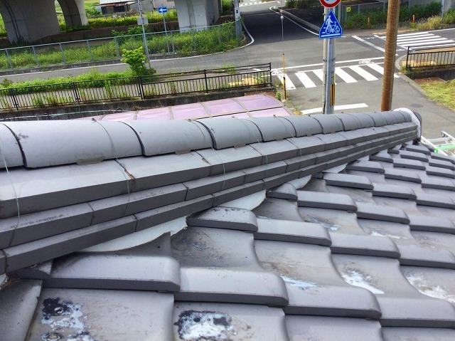 いぶし瓦の設置