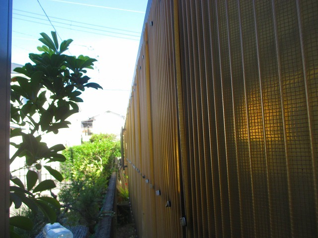 壁面波板の劣化