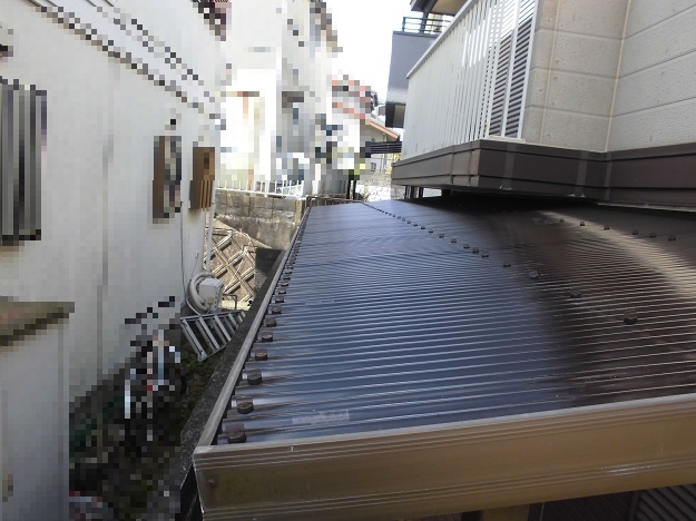 神戸市　波板工事　火災保険　取付2