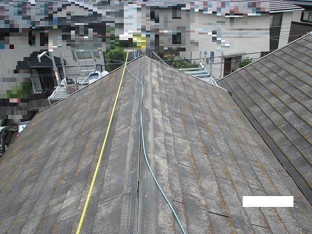 神戸市　カバー工法　棟板金取り外し