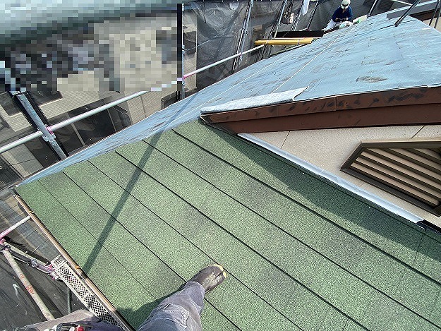 神戸市　屋根カバー工法　下地