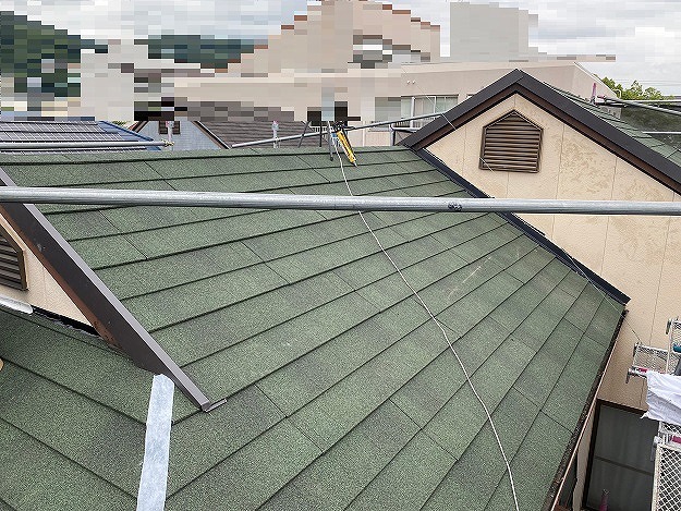 神戸市　屋根カバー工法　棟板金