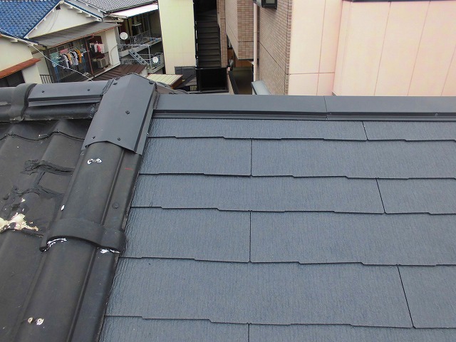 新しい屋根材の設置3