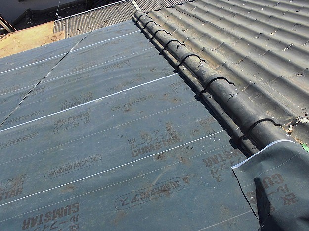 既存屋根材の撤去・下地補修4