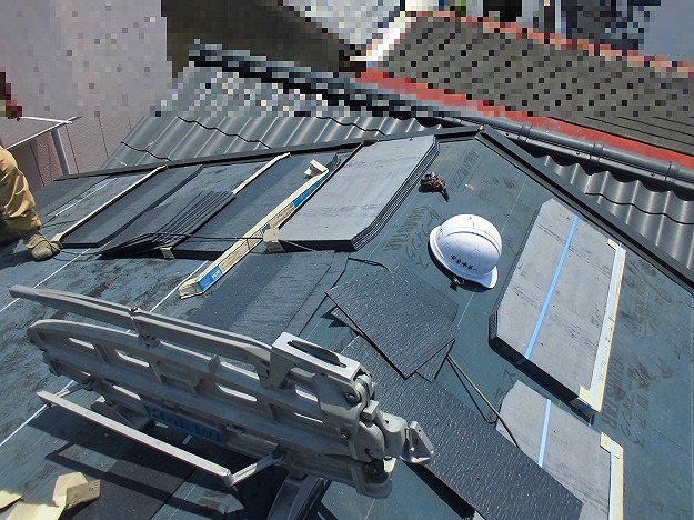 新しい屋根材の設置２