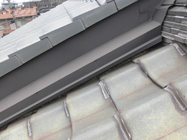 西脇市　漆喰　既存漆喰の撤去