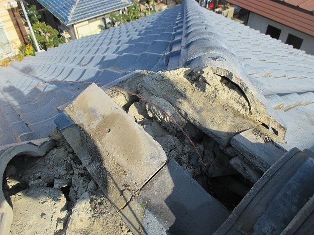 高砂市　屋根補修　解体