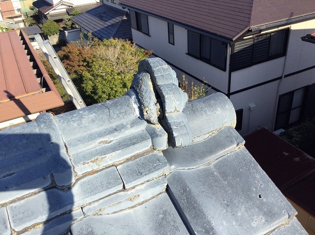 高砂市　屋根補修　鬼瓦