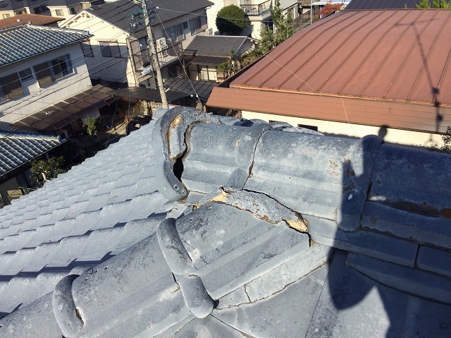 高砂市　屋根補修　鬼瓦