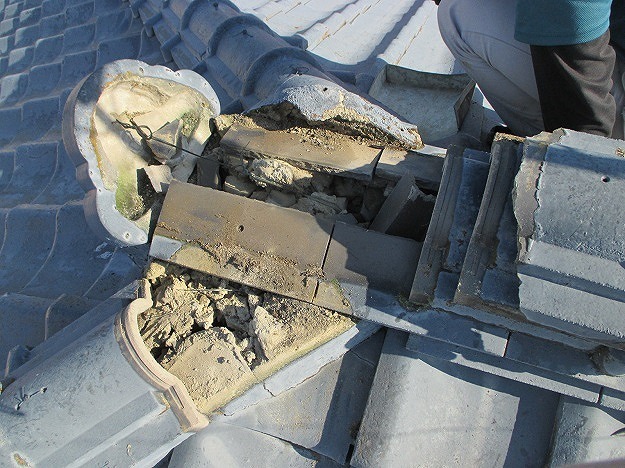 高砂市　屋根補修　解体