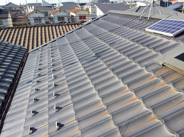 高砂市　ケラバ補修工事　屋根