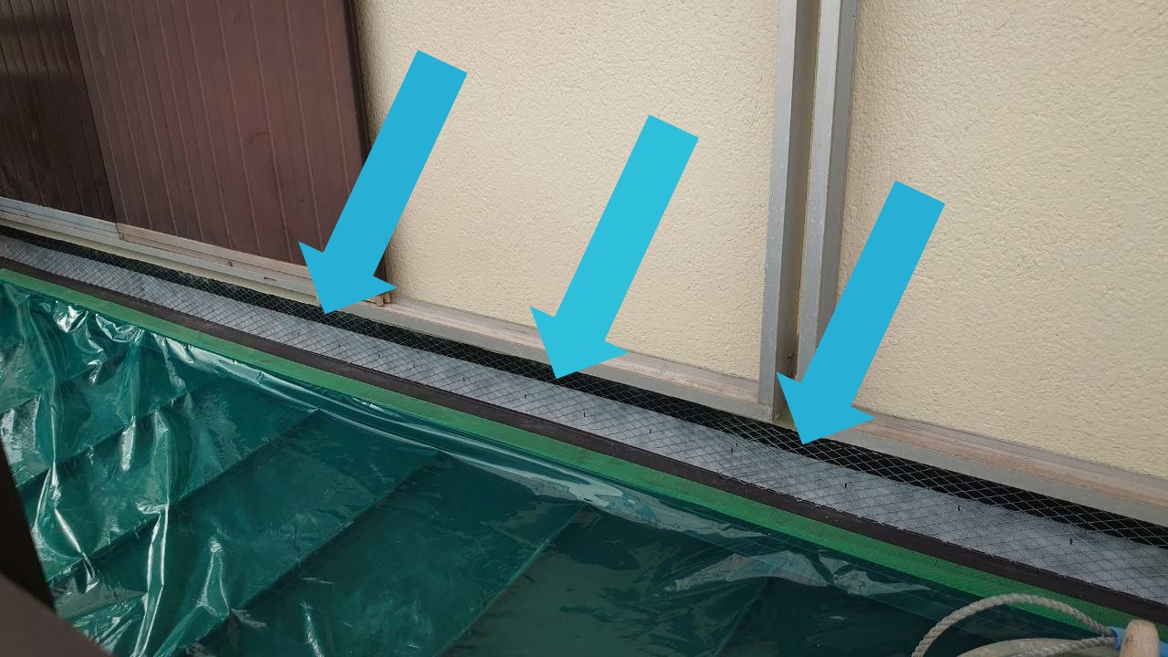 明石市　現場ブログ　立平　ラス網