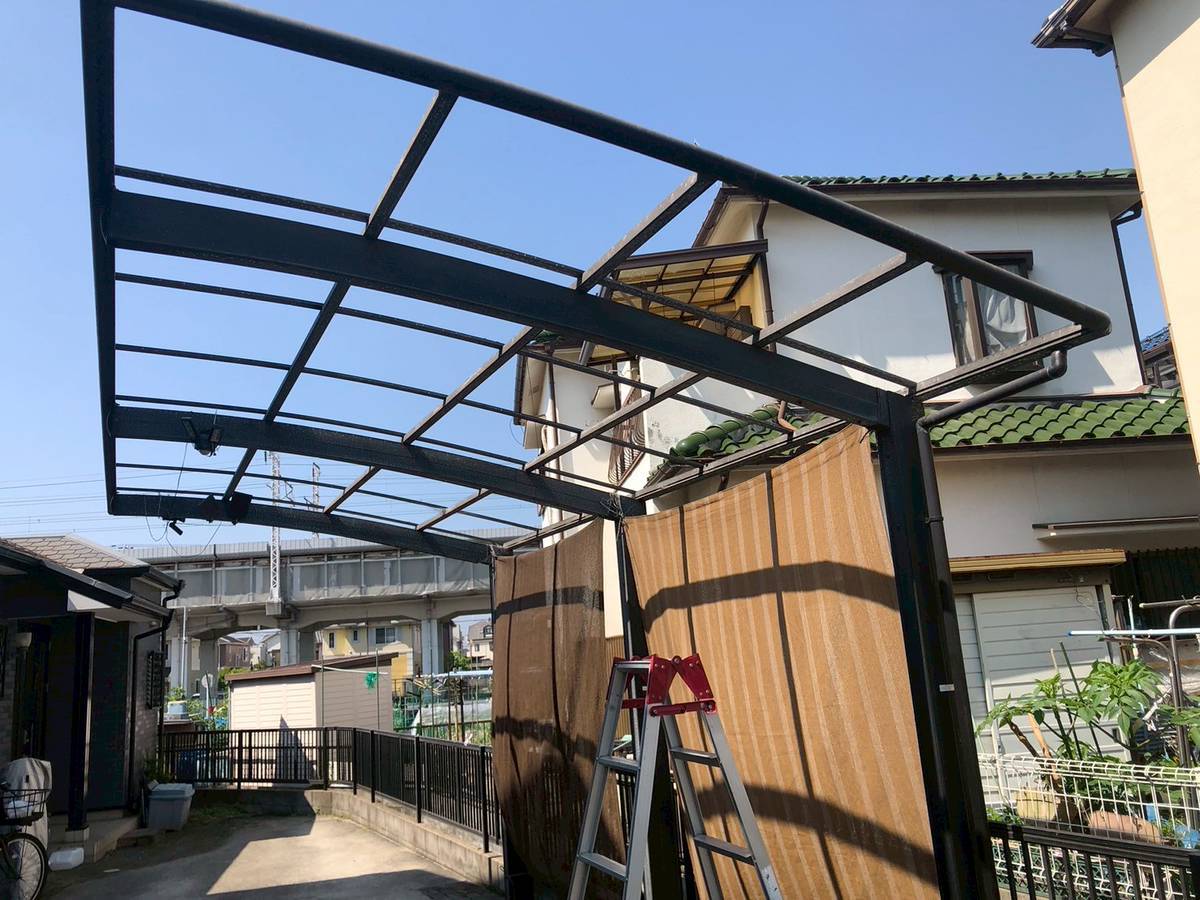 加古郡播磨町　既存ポリカ　撤去